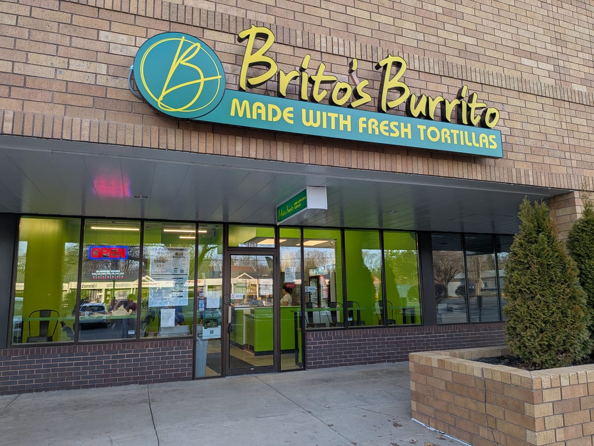 Brito's Burrito opens in Roseville